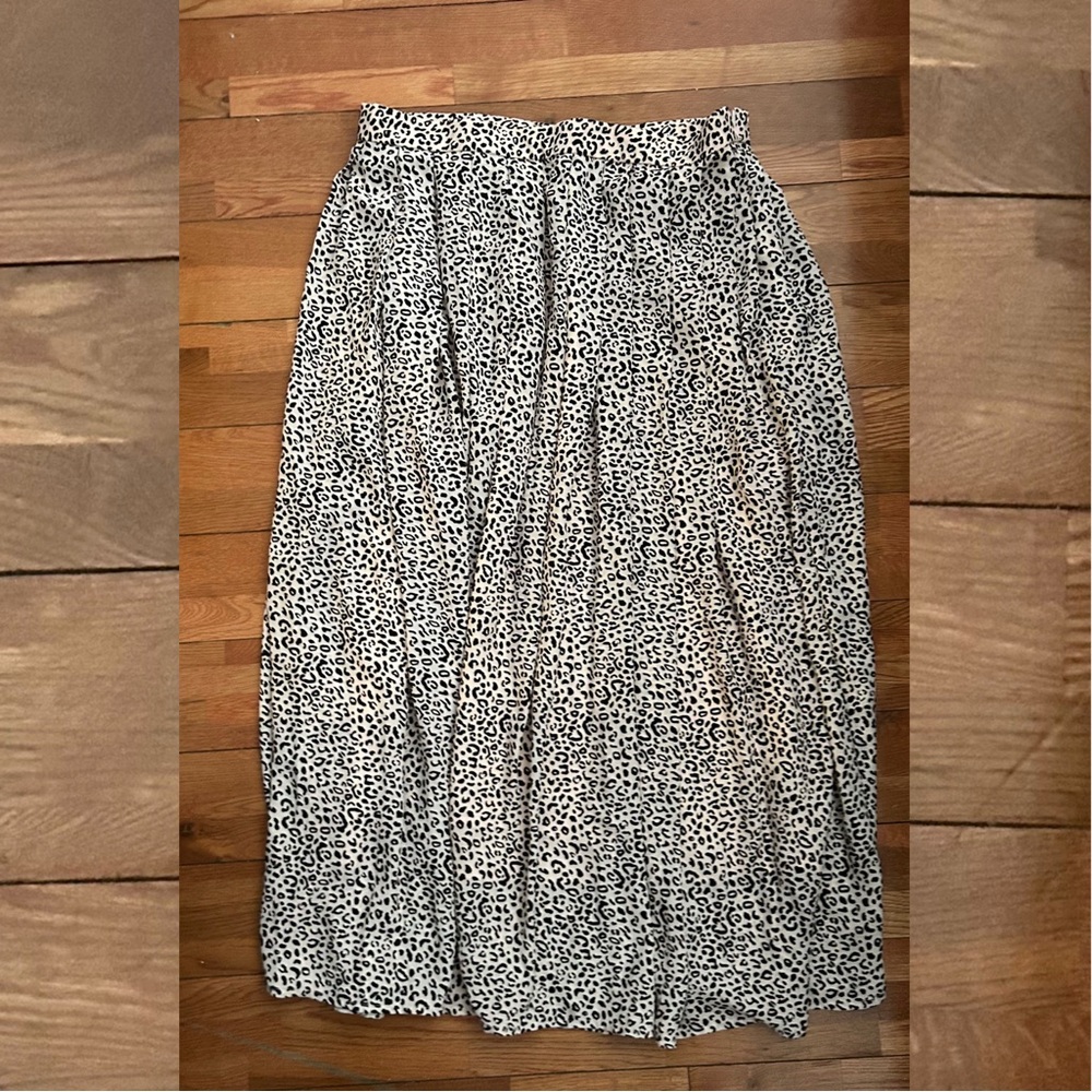 Leopard Print Maxi Skirt